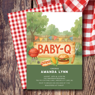 Baby Q  Baby Shower  Invitation