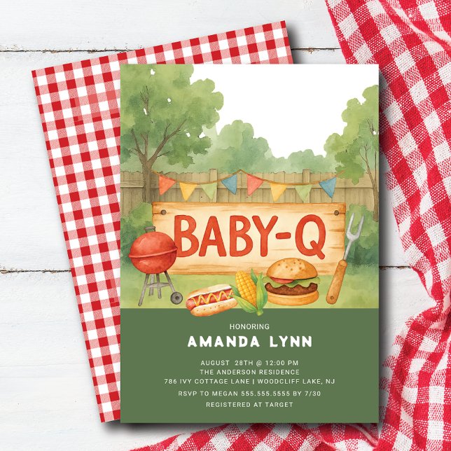 Baby Q  Baby Shower  Invitation (Creator Uploaded)
