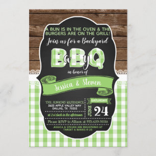 Baby Q Baby Shower Invitation - Green
