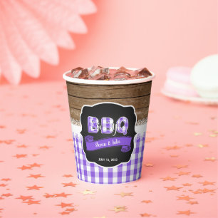 Baby Q Baby Shower Paper Cup - Purple