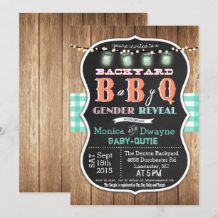 Baby Q BabyQ Couples Shower BBQ Invitation