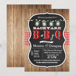 Baby Q BabyQ Couples Shower BBQ Invitation