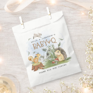 Baby Q Backyard Baby Shower Woodland Thank You Favour Bags