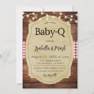 Baby-Q Barbecue Baby Shower Invitation