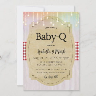 Baby-Q Barbecue Baby Shower Invitation