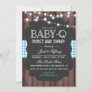 Baby-Q Barbecue Baby Shower Invitation
