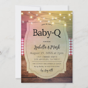 Baby-Q Barbecue Baby Shower Invitation