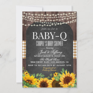 Baby-Q Barbecue Baby Shower Invitation