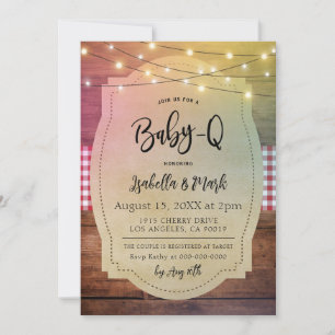 Baby-Q Barbecue Baby Shower Invitation