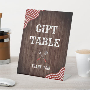Baby Q BBQ Baby Shower Gift Table Sign