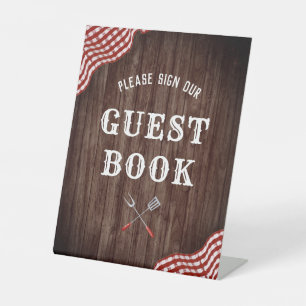 Baby Q BBQ Baby Shower Sign Our Guestbook Sign