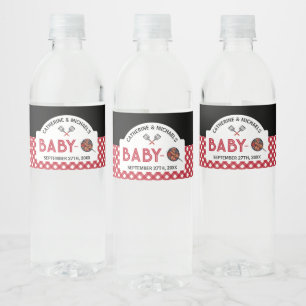 Baby-Q BBQ Barbecue Baby Shower Favour Water Bottle Label