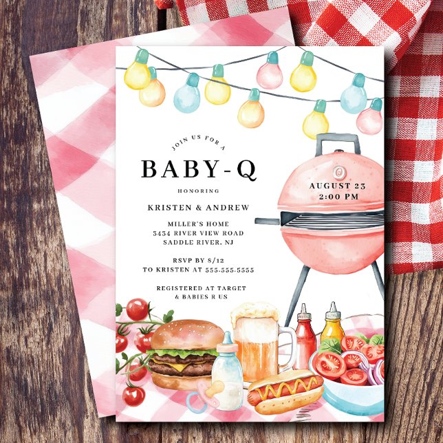  Baby Q BBQ Bash Baby Shower Invitation (Creator Uploaded)