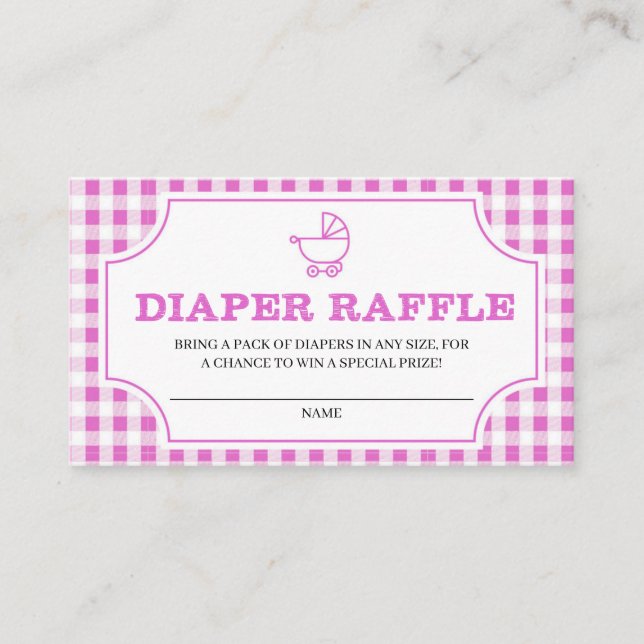 Baby Q BBQ Diaper Raffle Enclosure Card (Front)