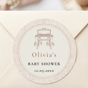 Baby Q Hanging Booties Kettle Grill Round Accent Classic Round Sticker