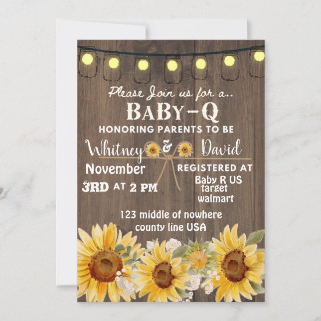 Baby-Q invitation (Front)
