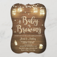 Baby Q invitation Coed BBQ Baby brewing shower