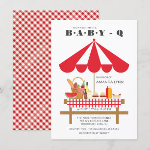 Baby Q Neutral Baby Shower  Invitation
