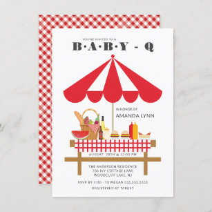 Baby Q Neutral Baby Shower  Invitation