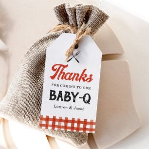 Baby Q Rustic Couples Baby Shower Gift Tags
