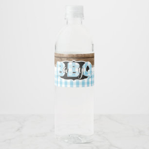Baby Q Water Bottle Label - Baby Blue