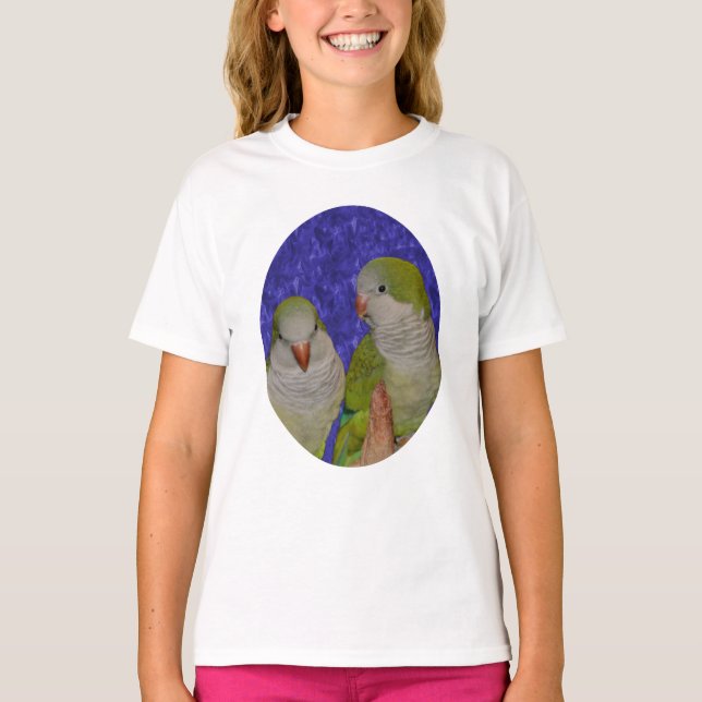 Baby Quaker Parrot Pair   T-Shirt (Front)