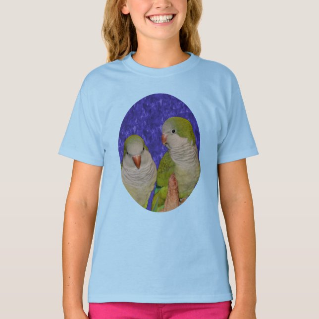Baby Quaker Parrot Pair   T-Shirt (Front)