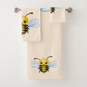 Baby Queen Bee Bath Towels - Customisable