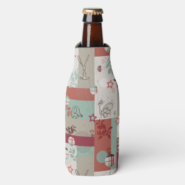 Baby Quilt Pattern 2 Bottle Cooler (Bottle Front)