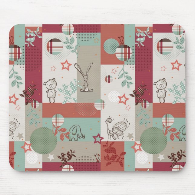 Baby Quilt Pattern 2 Mouse Mat (Front)