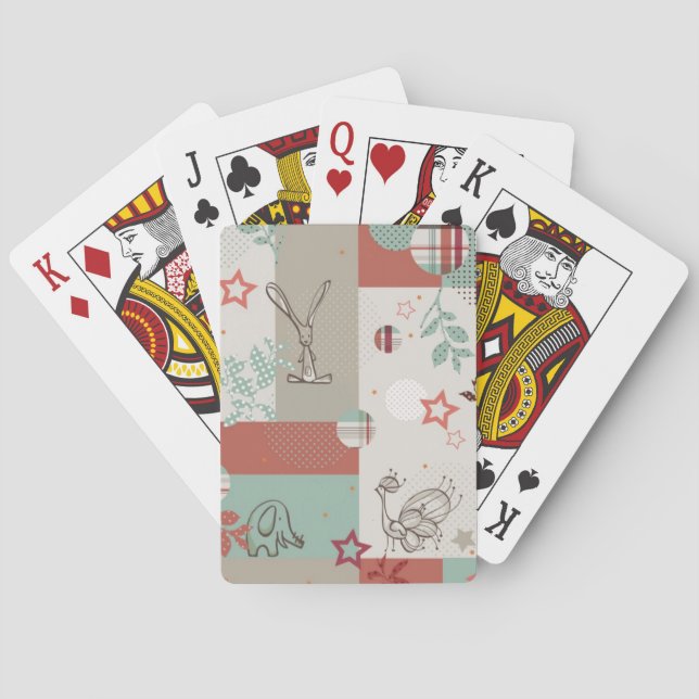 Baby Quilt Pattern 2 Playing Cards (Back)