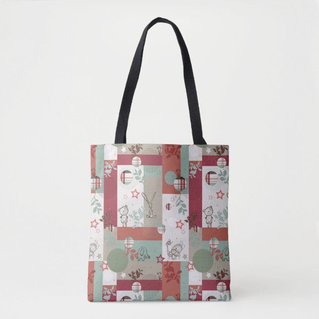 Baby Quilt Pattern 2 Tote Bag (Front)