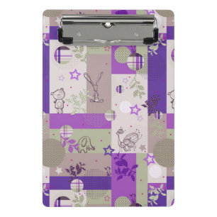Baby Quilt Pattern Mini Clipboard