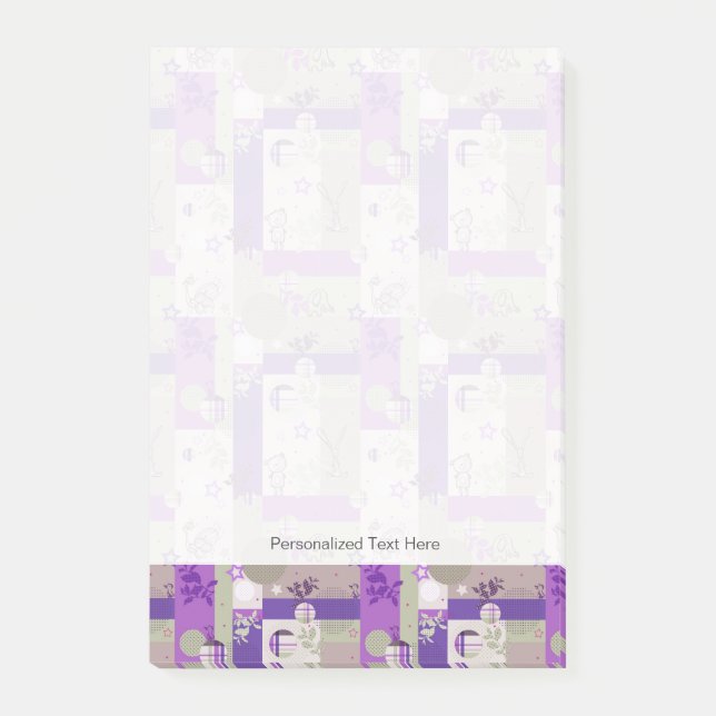 Baby Quilt Pattern Post-it Notes (Front)