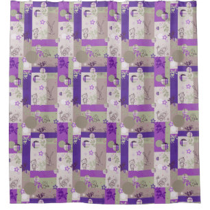 Baby Quilt Pattern Shower Curtain