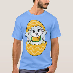 Baby rabbit with Pacifier Bib and Egg T-Shirt