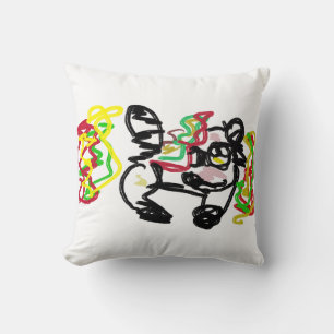 Baby Raccoon Autumn Cushion