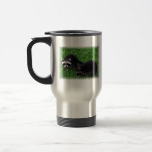 Baby Raccoons  Travel Mug