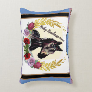 Baby Racehorse Mare wins the race Decorative Cushion