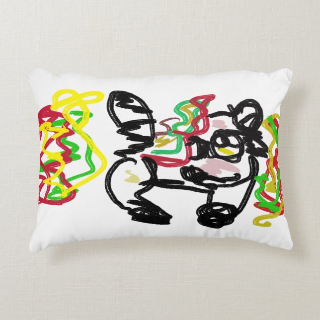 Baby Racoon Autumn Decorative Cushion (Front)