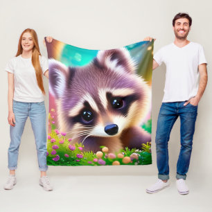 Baby Racoon Fleece Blanket