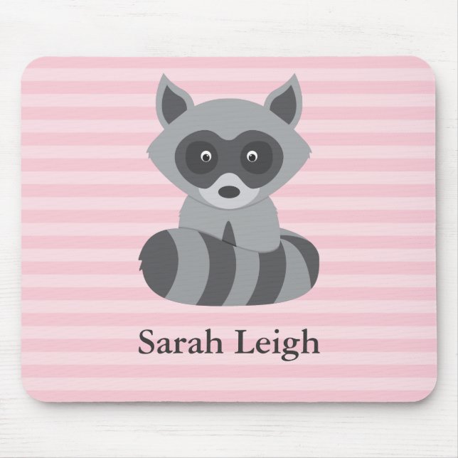 Baby Racoon Mouse Mat (Front)