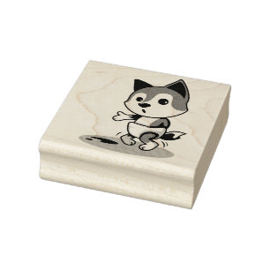 Baby Racoon Rubber Stamp