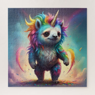 Baby Rainbow Unicorn Sloth, Jigsaw Puzzle