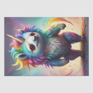 Baby Rainbow Unicorn Sloth, Tissue Paper