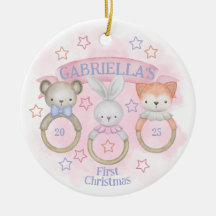 Baby Rattle Baby's First Christmas