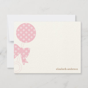 Baby Rattle Shower Thank You Card