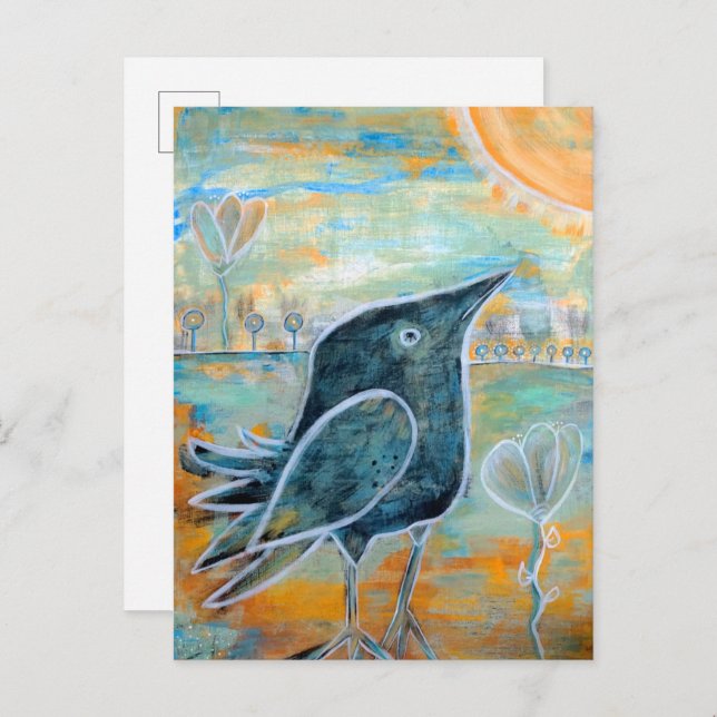Baby Raven Postcard (Front/Back)
