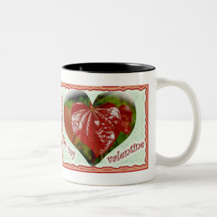 Baby Red Heart Leaves Valentine Mug