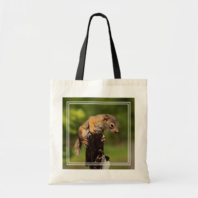 Baby Red Squirrel Tote Bag (Front)